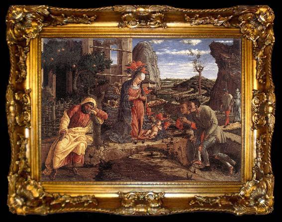 framed  MANTEGNA, Andrea The Adoration of the Shepherds sf, ta009-2